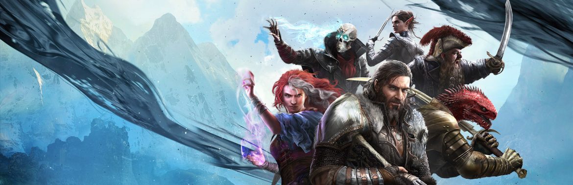 Divinity: Original Sin 2'nin resmî Steam görseli: oyunun kahramanları bir arada